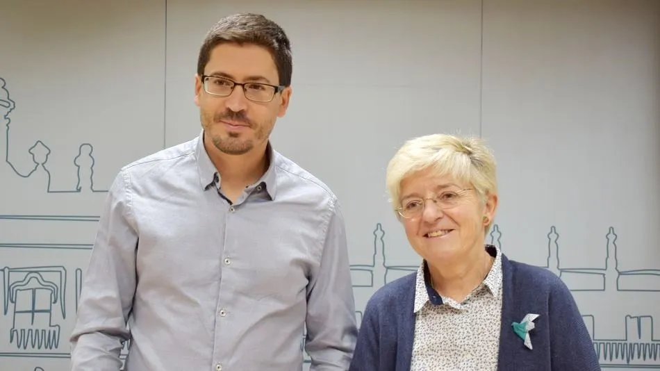 Gabriel de la Mora y Pilar Moreno, concejales de Ganemos Salamanca