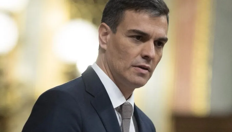 Pedro Sánchez, secretario general del PSOE, en una de sus intervenciones en el debate de la moción de censura