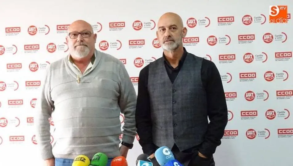 José Luis Hernández y Emilio Pérez, secretarios provinciales de UGT y CCOO