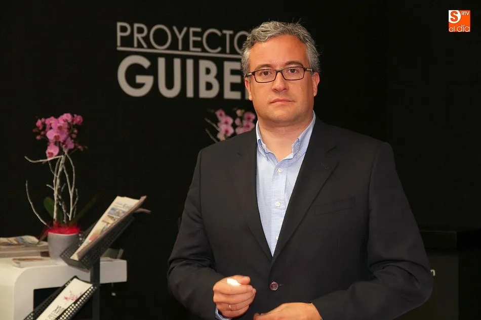 Julián Ramos, alcalde de Guijuelo, en la pasada edición de la FIC