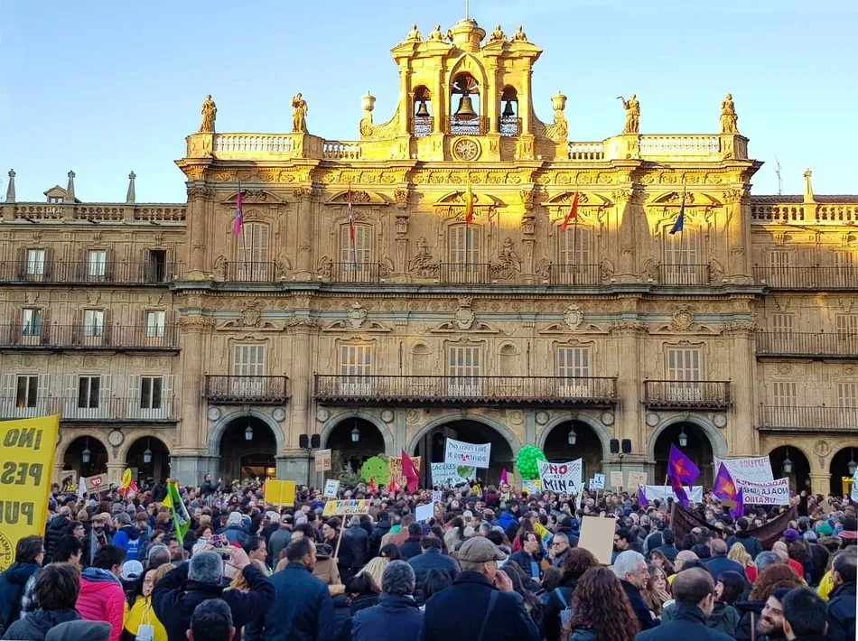Manifestación contra la Mina de uranio
