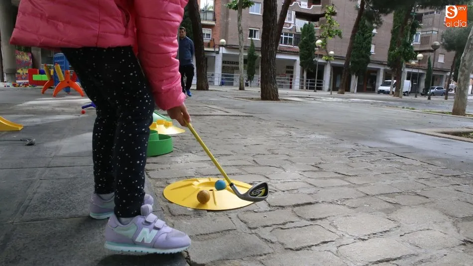 Niña participando en la iniciativa de Garrido se mueve / Foto: Alberto Martín