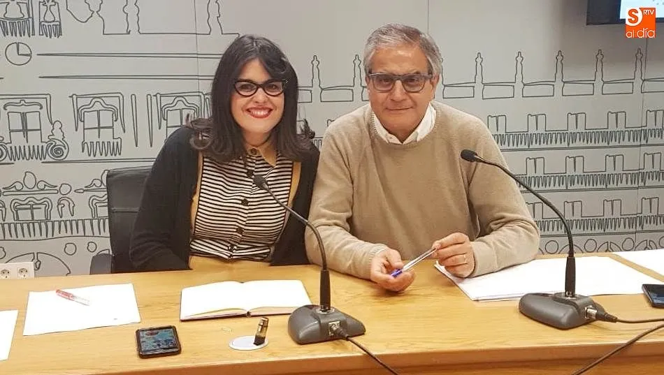 Virginia Carrera y Gabriel Risco, concejales de Ganemos Salamanca