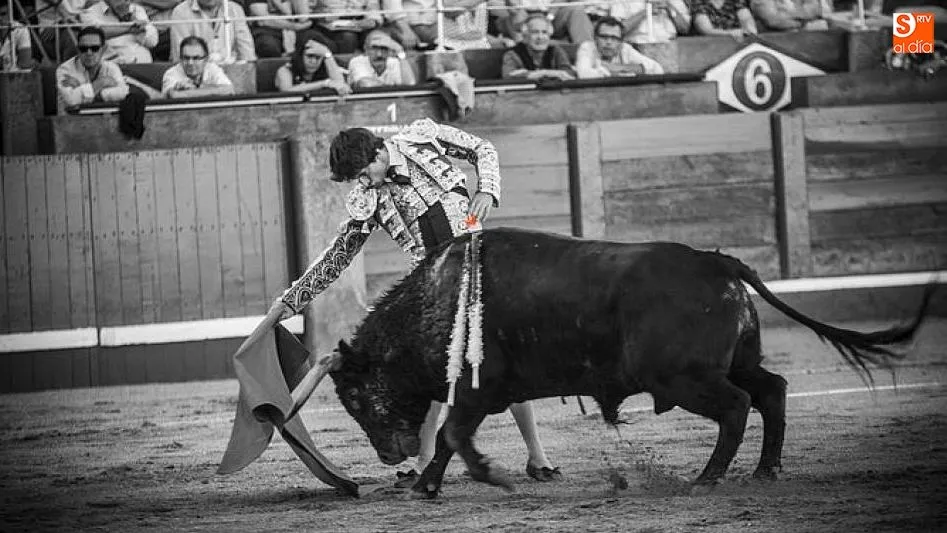 El novillero salmantino Antonio Grande, en su debut en la Feria de Salamanca