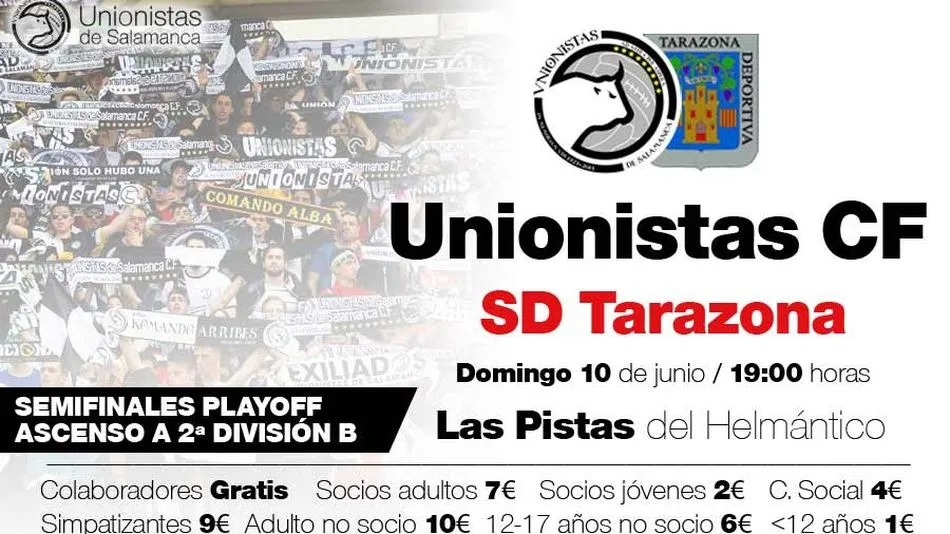 Extracto del cartel anunciador de la venta de entradas.