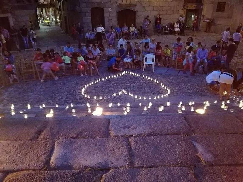 El solano bajero de La Alberca acogió la Noche Romántica en junio del pasado año