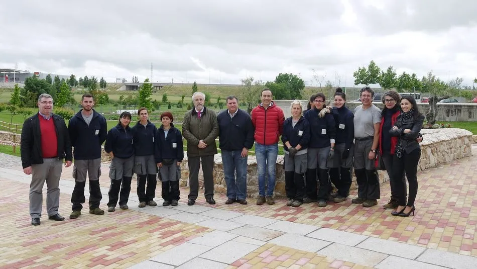 Visita del gerente del Ecyl al Parque Botánico de Carbajosa.