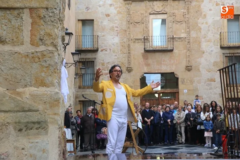 Espectáculo de Trovadores y Juglares , a pesar del mal tiempo. Fotos: Alberto Martín