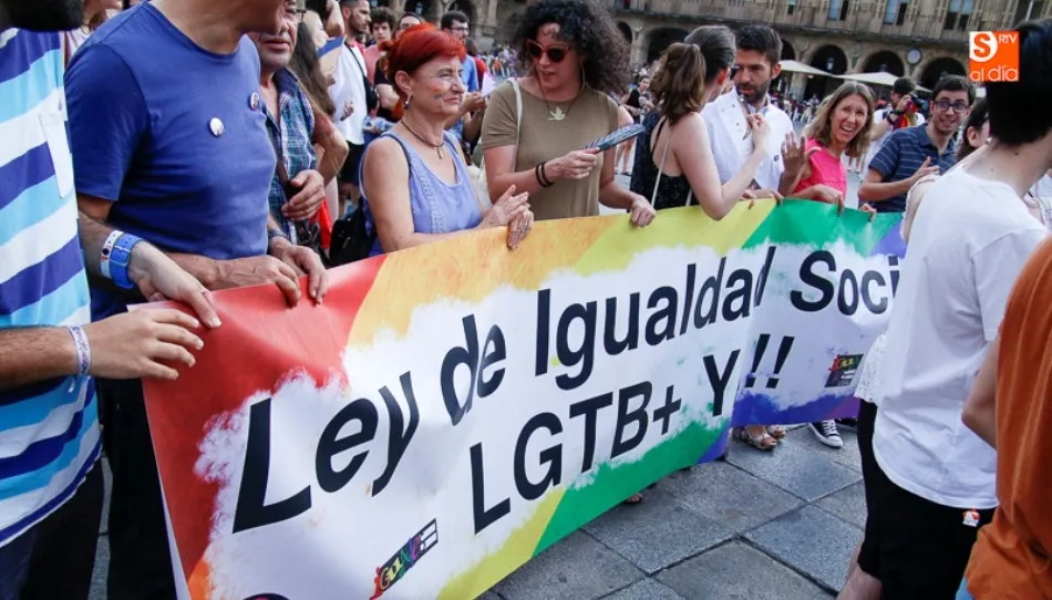 Manifestación anterior del colectivo LGTB+ en Salamanca