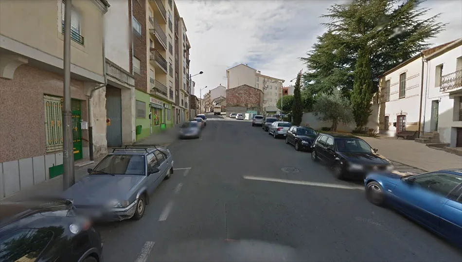 Calle Chinarral de Guijuelo, lugar donde se produjeron los hechos. Foto: Google Maps