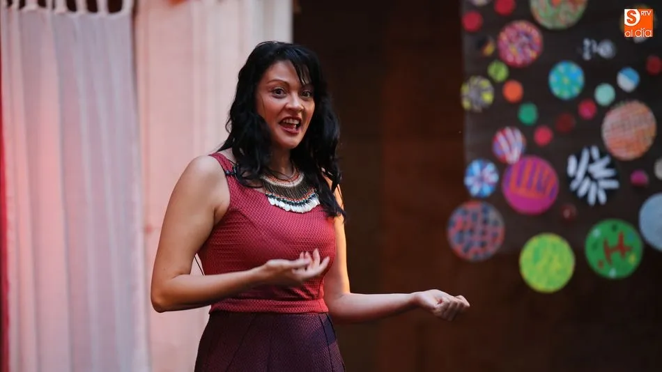 Clara Haddad, en el Festival Contando Cuentos en la Casa de las Conchas. Foto: Alberto Martín