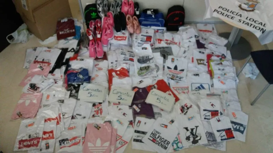 Productos incautados.