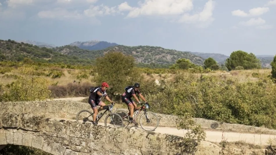 Momento en una carrera de Mountain Bike Powerade.