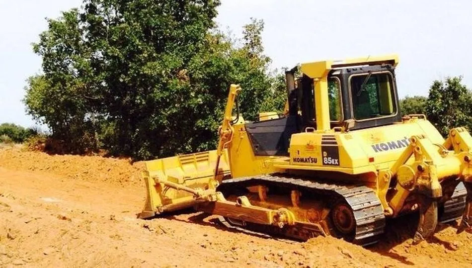 Obras de concentración parcelaria en un municipio de Salamanca.