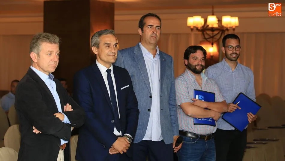 Óscar Sayagués, durante el III Foro del Porcino Ibérico. Fotos: Alberto Martín