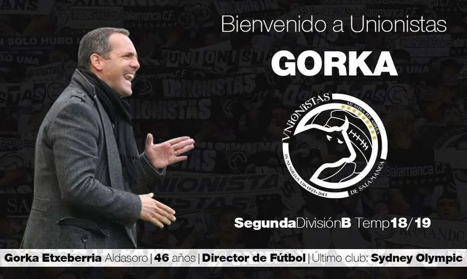Gorka Etxeberria, nuevo Director de Fútbol de Unionistas CF  