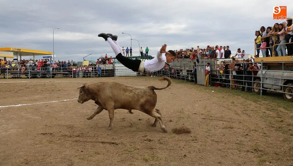 Salto del ángel a cargo de Luisán Martín / REP. GRÁFICO: CORRAL