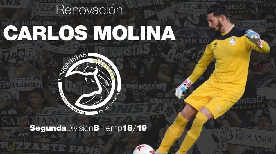 Carlos Molina, guardameta / Foto: Unionistas TW