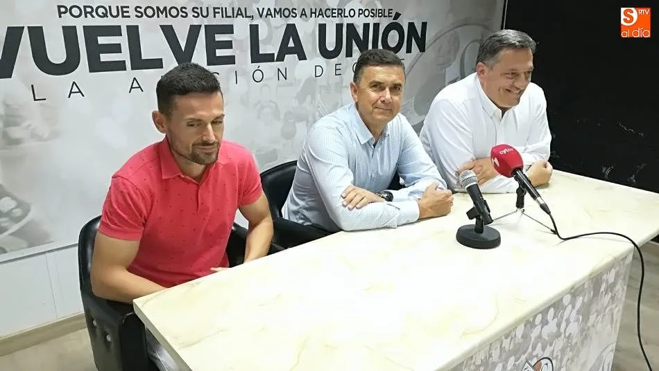 Presentación de José Miguel Campos, entrenador del Salmantino UDS, en el Helmántico