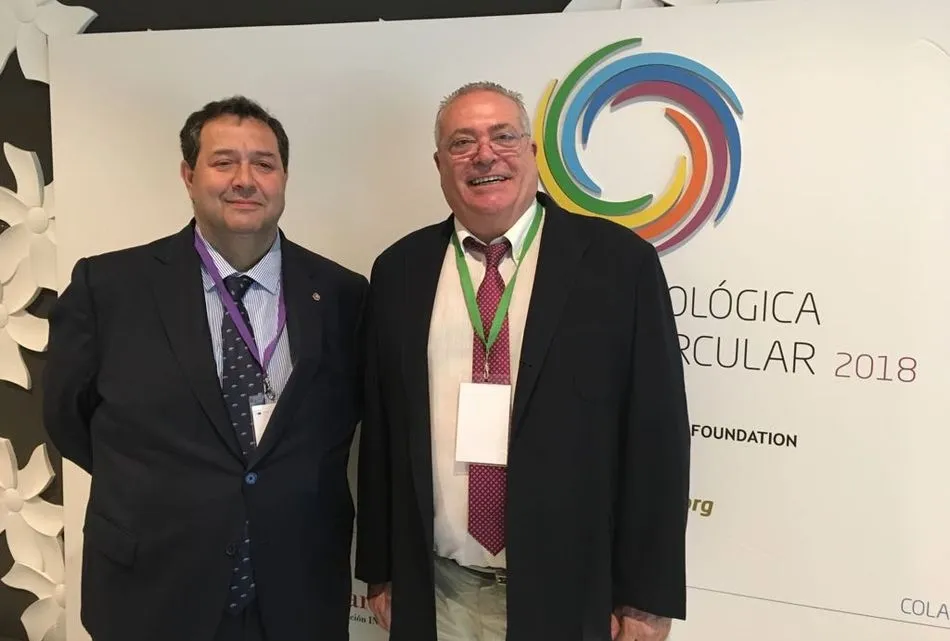 El presidente de la Cámara de Comercio, Benjamín Crespo, y el portavoz Alfredo Miguel.