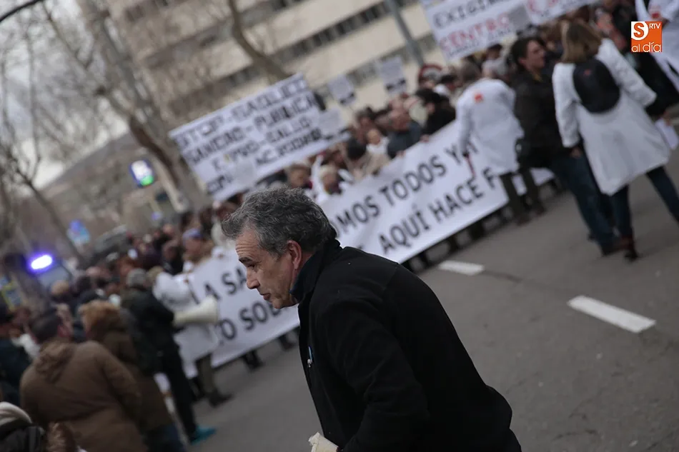 Imagen de una de las Mareas Blancas convocadas por la Plataforma en Defensa de la Sanidad Pública.