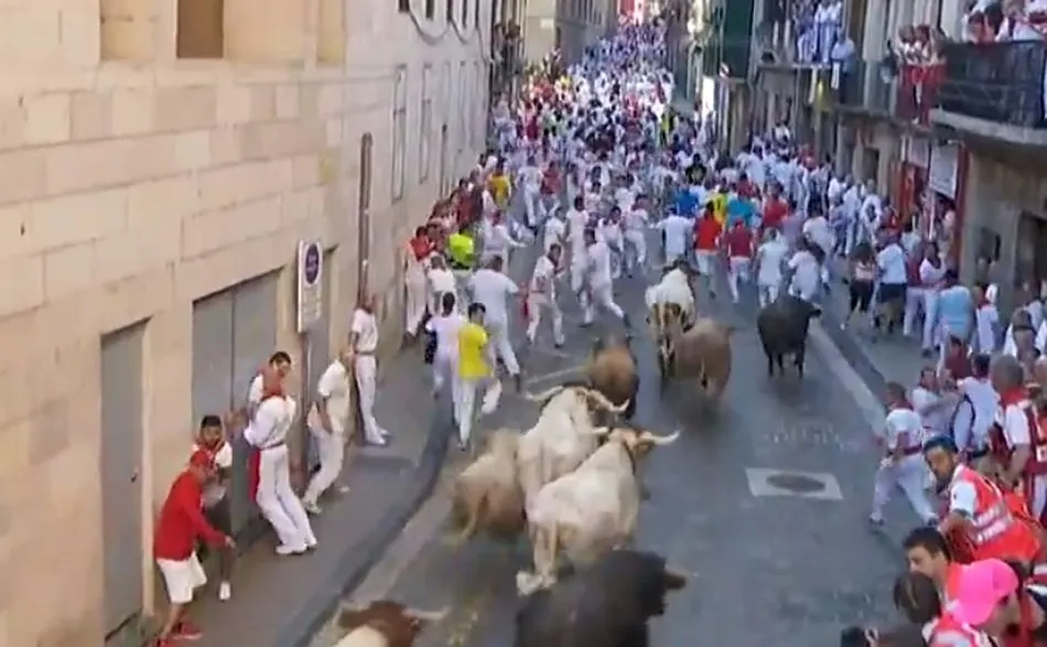 Quinto encierro de Sanfermines.