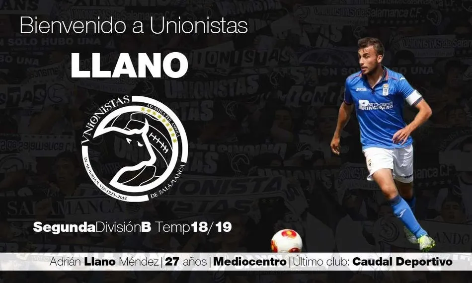Adrián Llano, nueva incorporación de Unionistas CF.