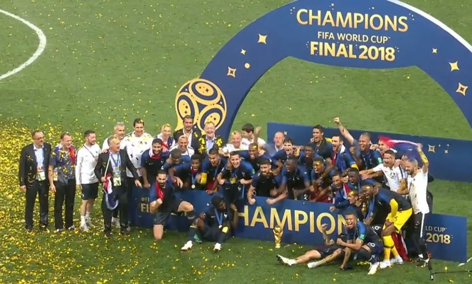 La selección de Francia, campeona del Mundo 2018.