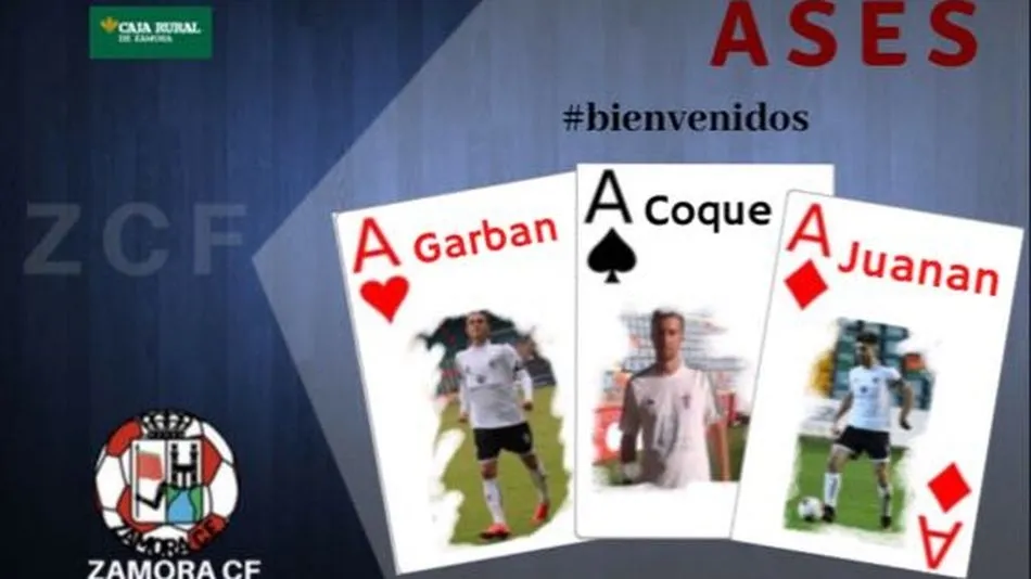 Meme promocional elaborado por el Zamora para anunciar el fichaje de los tres jugadores.