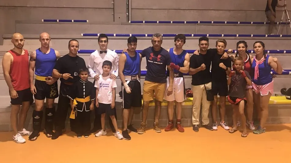 Participantes en esta exhibición deportiva. Foto de Ángel Merino