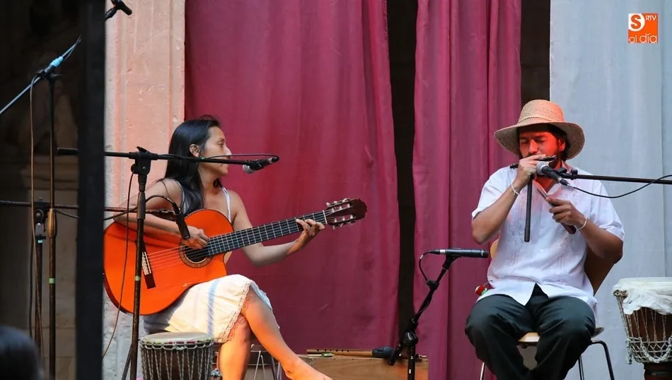 Un momento del concierto de los artistas colombianos. Fotos: Alberto Martín