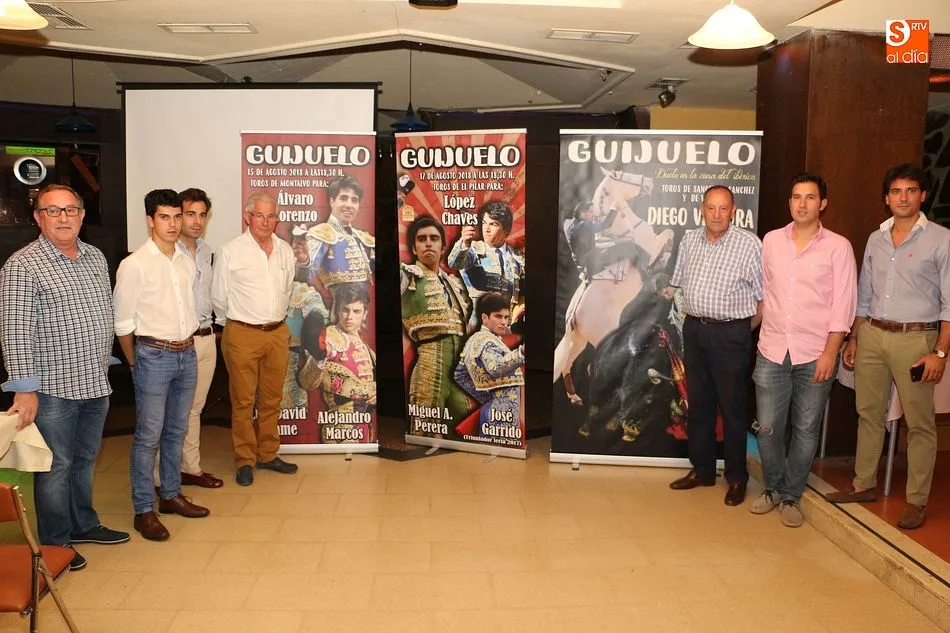 La presentación mostró los carteles de la Feria Taurina de Guijuelo 2018