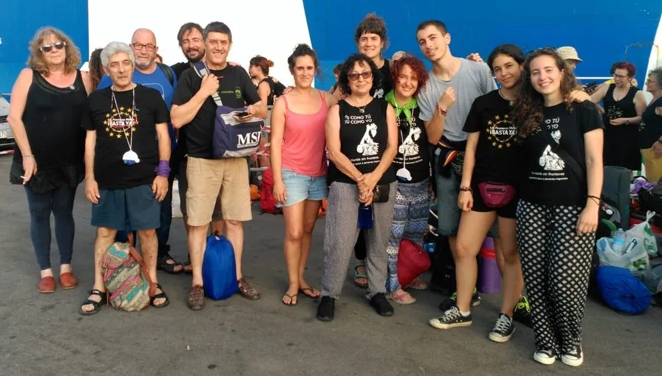 Los once salmantinos de la Caravana Abriendo Fronteras