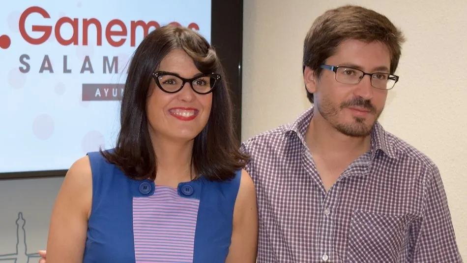 Virginia Carrera y Gabriel de la Mora, concejales de Ganemos Salamanca