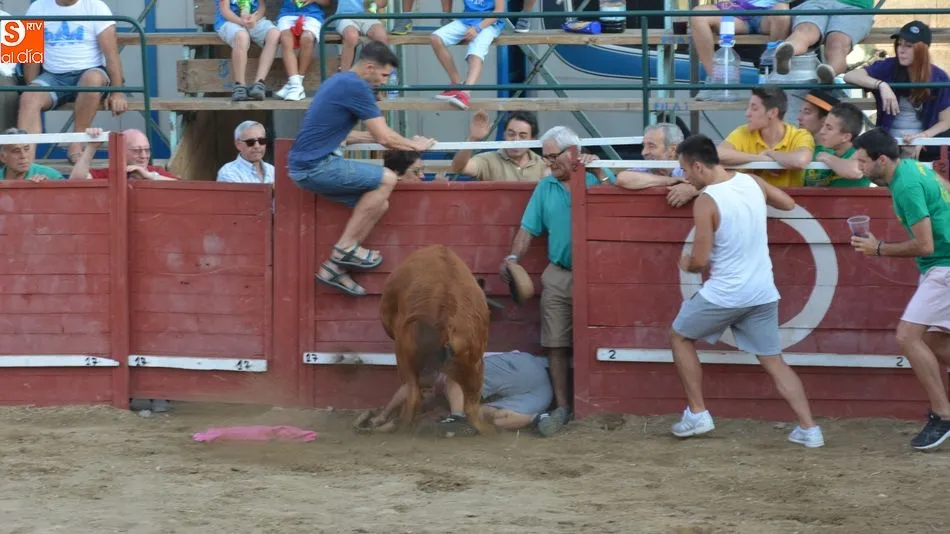 Un joven de Sobradillo sufrió un revolcón sin consecuencias / E. Corredera