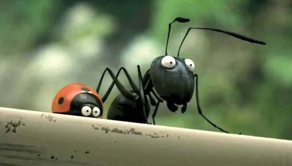 Dos de los protagonistas de ‘Minúsculos. El valle de las hormigas perdidas’