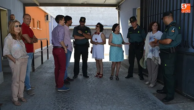 María Encarnación Pérez Álvarez, nueva Subdelegada del Gobierno, elegía Peñaranda para su primera visita institucional