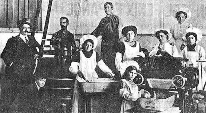 La fábrica de chocolate de principios del XX en Chamberí (Tejares)