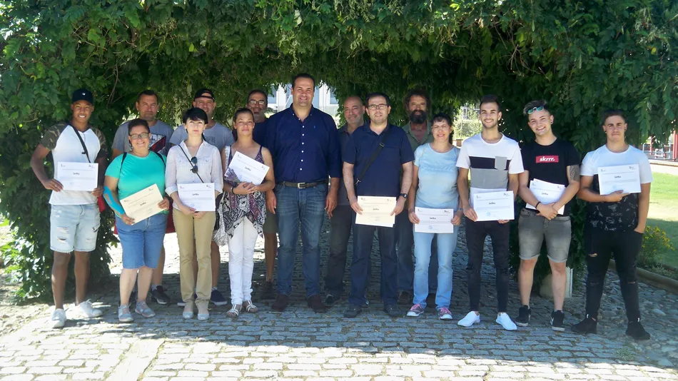 David Mingo, con los participantes.