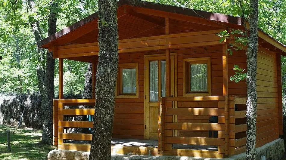 Bungalow de un camping de El Cabaco