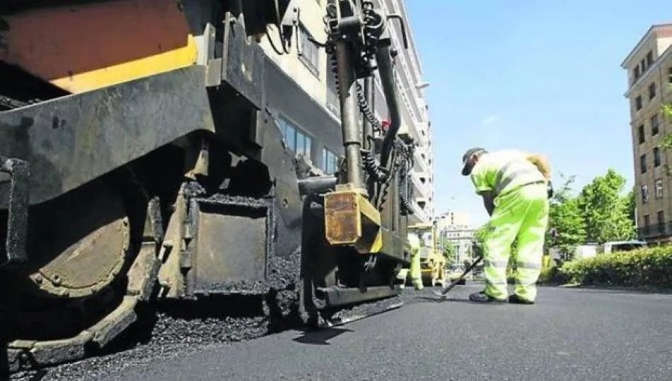 Obras de asfaltado en la ciudad