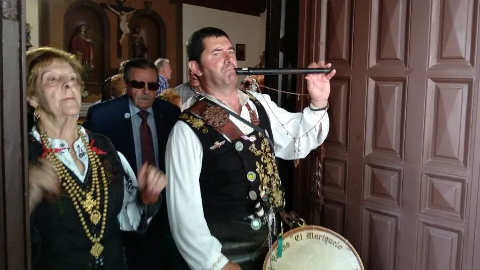 El Mariquelo en la celebración del Salvador.