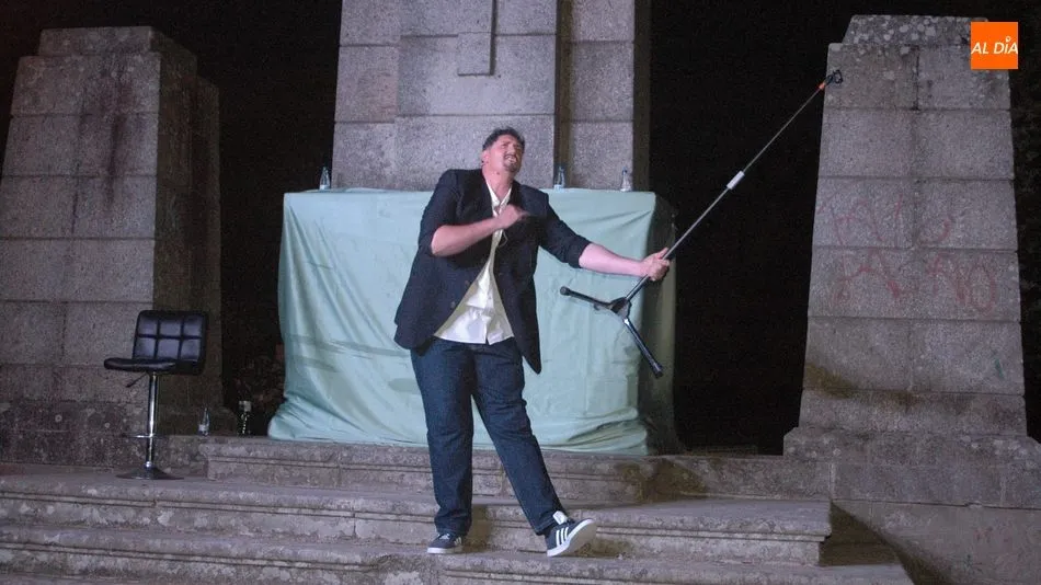 Roberto Vicente durante su interpretación en los monólogos de Vitiriteros / FOTOS: SILVESTRE