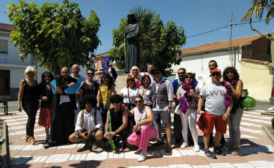 Quintos del 67 en la plaza de Sor Eusebia