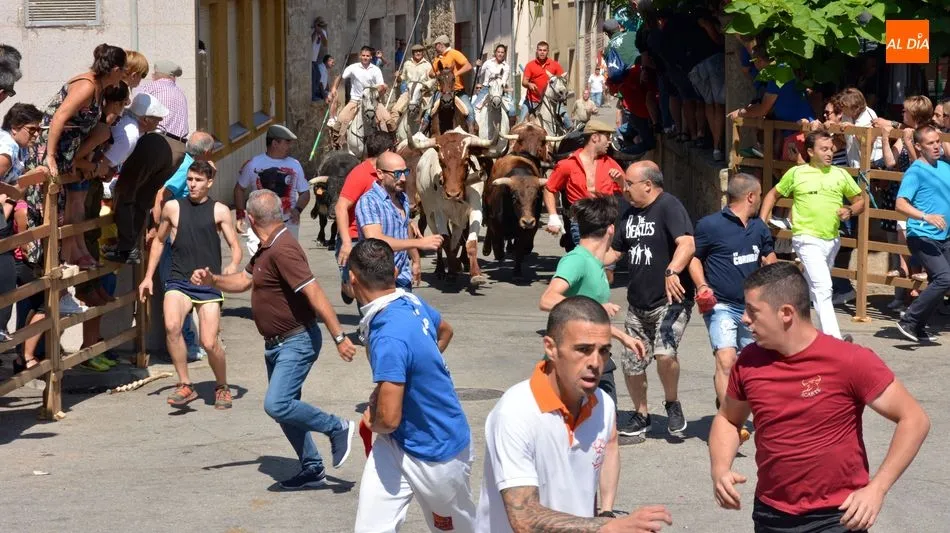 El encierro llegando a la Plaza de La Frontera / E. Corredera