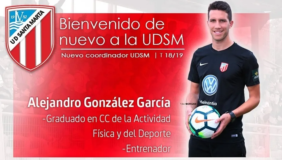 Alejandro González, nuevo coordinador de fútbol de la UD Santa Marta