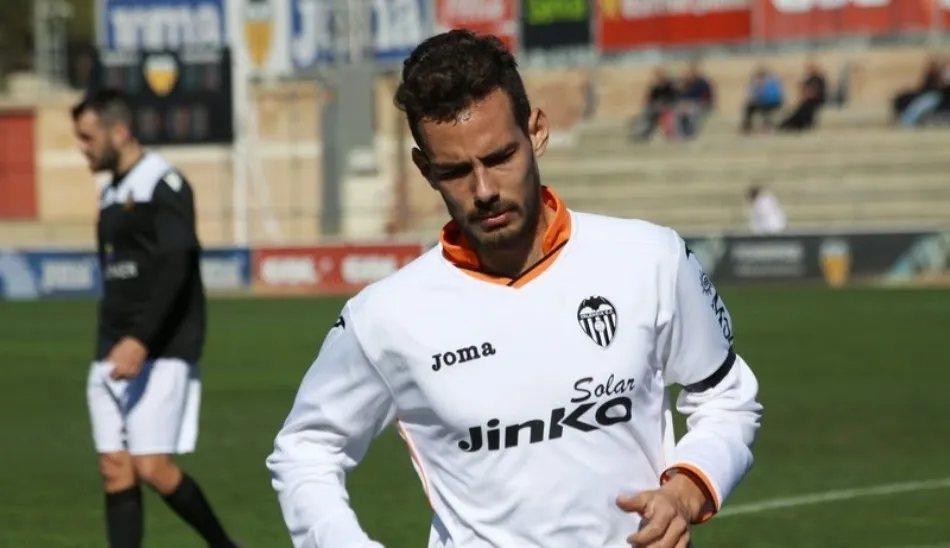 Manu Molina, nuevo jugador del Salamanca UDS, en su etapa en el Valencia Mestalla