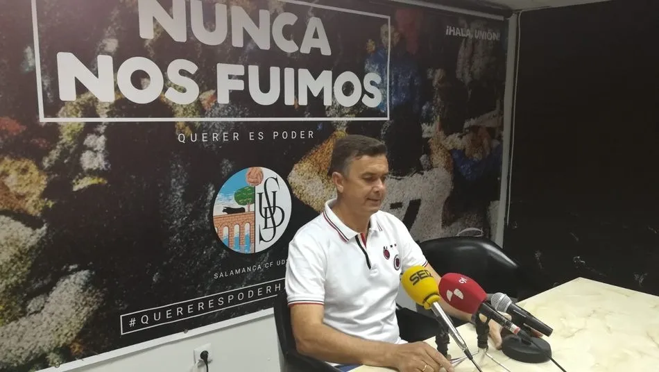 José Miguel Campos, antes de la rueda de prensa. Foto: RFG