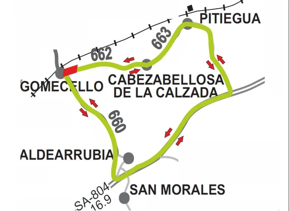 Cortada la DSA-662 en el tramo urbano de Gomecello por una vivienda en ruinas  