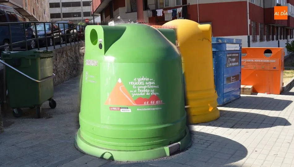 Campaña de recogida de vidrio durante la Vuelta Ciclista a España